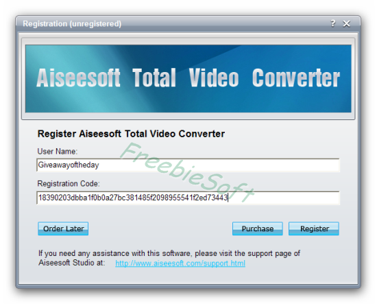 aiseesoft video converter ultimate registration code